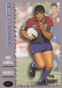 1994 Dynamic NSW Rugby League '94 Masters #47 Marc Glanville Front